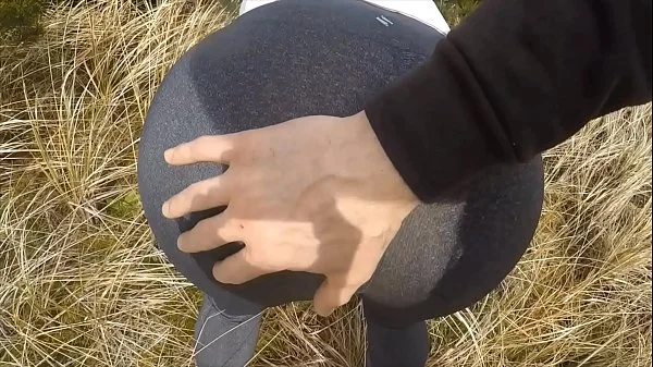 Teasing milf gets her ass fucked at the beach