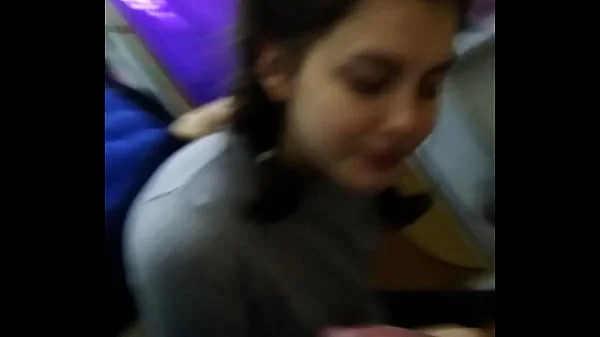 Amateur brunette teen blowjob and quicke at work