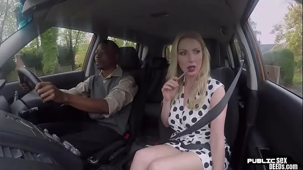 Big ass MILF instructor fucked in POV by BBC car driver