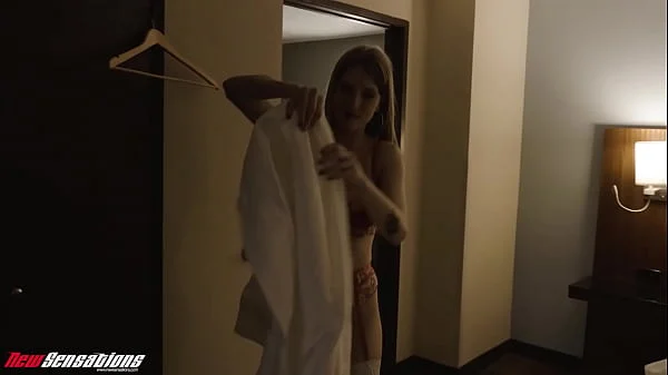 New Sensations - Husband Hears Me Fuck His Big Tit Wife At Hotel (Octavia Red)
