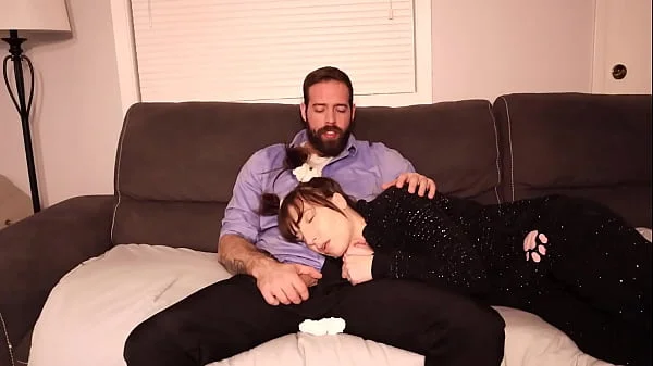 Stepdad and Stepdaughter. Risky Cum in her Mouth. (HARD FACE FUCKING)