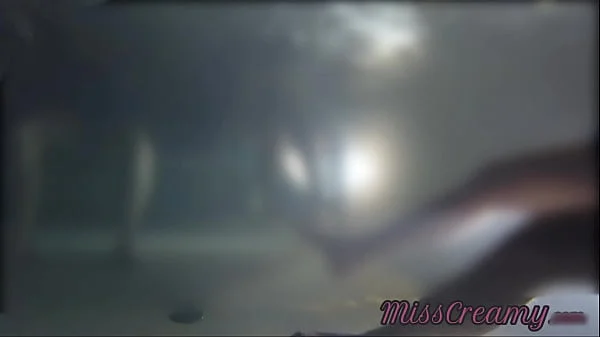 Flashing my pussy in front of a boy in public swimming pool and helps me masturbate - it's very risky with people near - MissCreamy