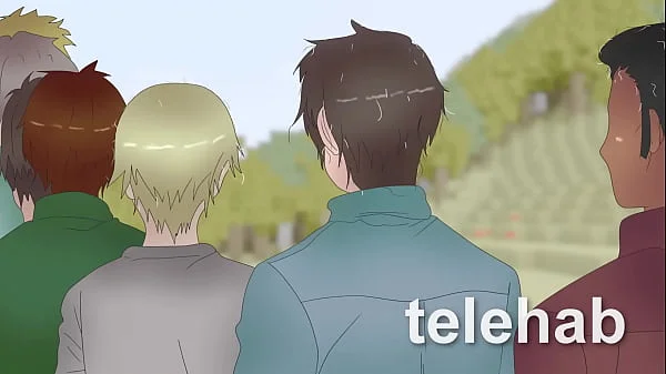 Alex is stuck in a fence in MINECRAFT Hentai 2d porn