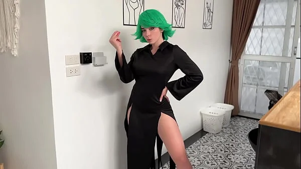 Tatsumaki from One Punch Man Got Hard Dick in Her Pussy and Throat POV