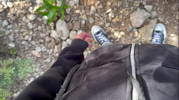AMATEUR COUPLE - BLOWJOB WITH CUM IN MOUTH ON THE MOUNTAIN