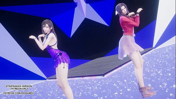 [MMD] TAEYEON - INVU Aerith Tifa Lockhart Hot Kpop Dance Final Fantasy Uncensored Hentai