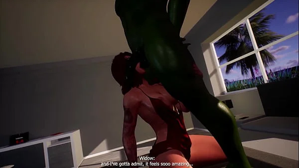 3D Hentai The Incredible Hulk x Black Widow 4k