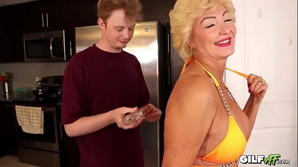 70 year Old GILF Seka Greased up and FUCKED HARD - GILFAF