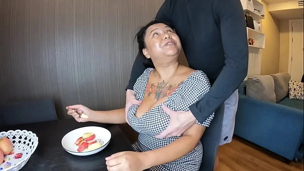 Lactating Asian MILF Breastfeeding Jerking Handjob Cumshot Big Tits BBW Interracial Doggy Blowjob Big Cock