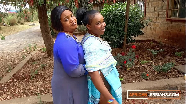 African Married MILFS Lesbian Make Out In Public During Neighbourhood Party