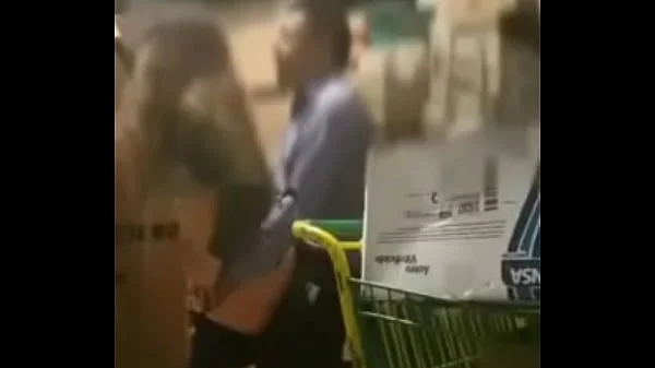 Quickie in store closet