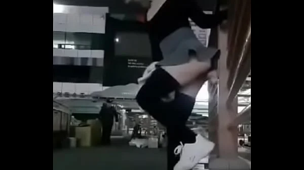 Girl fucks dildo at work