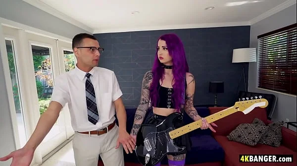 Squirting Rocker Slut Rides Stepbro's Big Meat - Val Steele