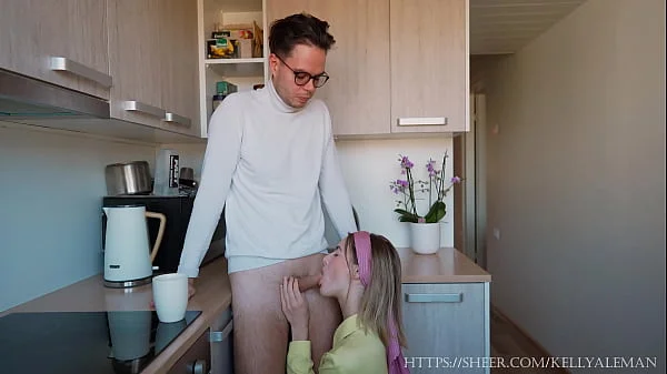 Hot Sensual Sex On The Kitchen After Morning Cup Of Coffee