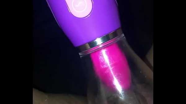 Watch my pussy get sucked and lucked. Gets huge!!