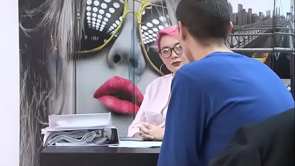 Horny ladyboss loves banging young job candidates