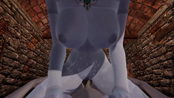 POV fucking the hot vampire milf Lady Dimitrescu in a sex dungeon. Resident Evil Village 3D Hentai.