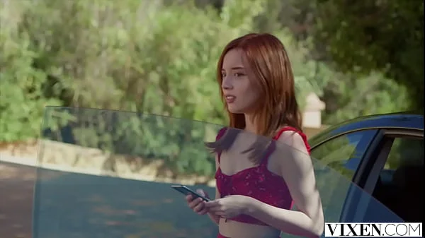 VIXEN Petite redhead Lottie has passionate affair on vacay