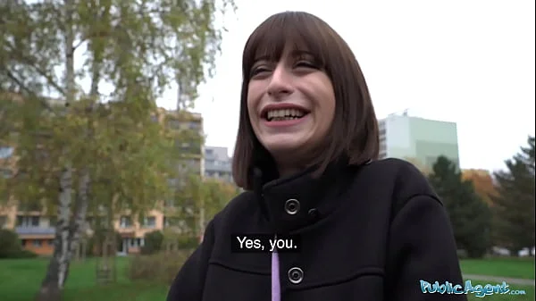 Public Agent Cute Italian babe offers sexual favours for his Casino winnings