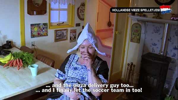 Hollandse Vieze Spelletjes - Full Creampie Scene (With English Subtitles!)
