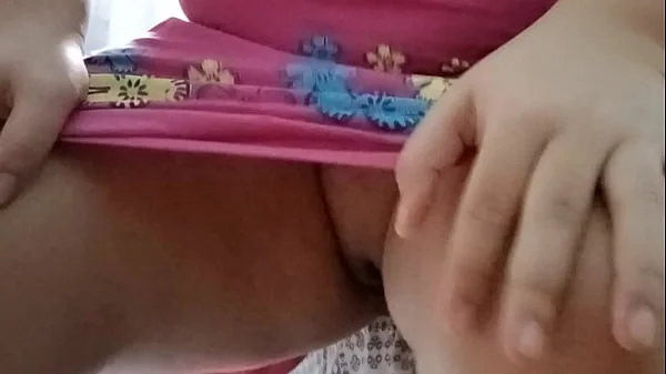 Showing my huge pussy big clit