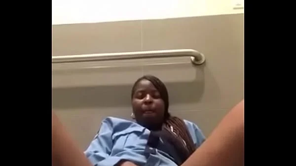 Ebony Security Guard catches a but @ work