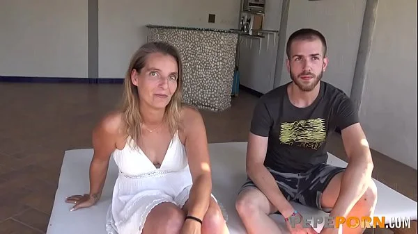 Horny MILF Sonia fucks a young dude under her husband's permission