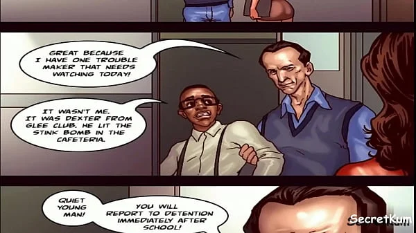Detention season #1 Ep. #2 - BBC Collage Student Fucked Ebony Teacher in her Office.