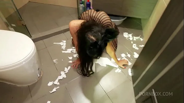 Girl a dog in the ass and pussy